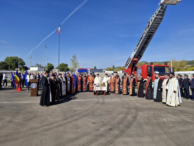 VIDEO-FOTO. Noul sediu al Detașamentului de pompieri Târgu-Neamț, inaugurat