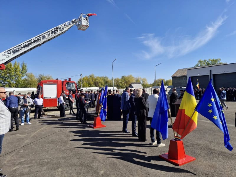 VIDEO-FOTO. Noul sediu al Detașamentului de pompieri Târgu-Neamț, inaugurat