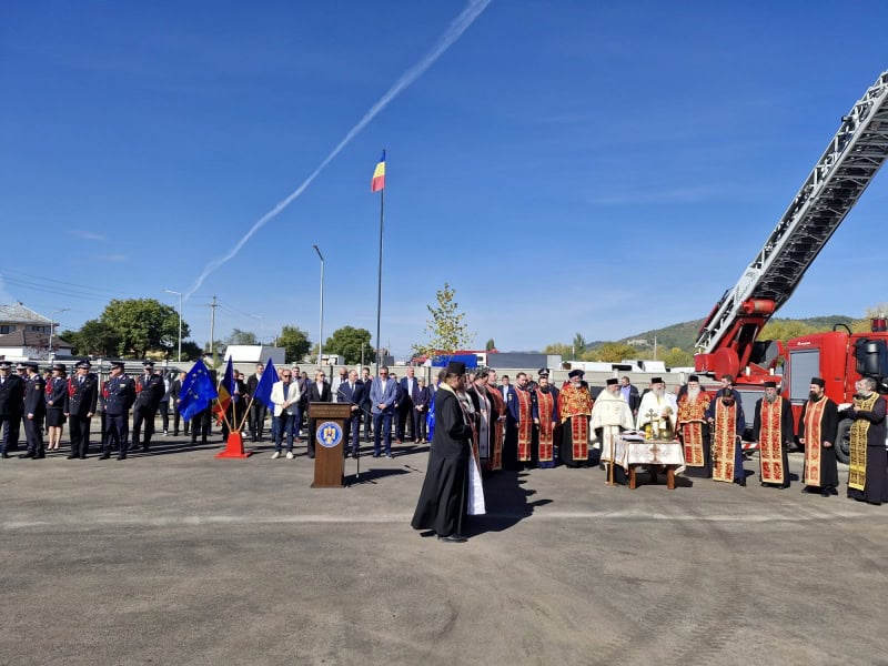 VIDEO-FOTO. Noul sediu al Detașamentului de pompieri Târgu-Neamț, inaugurat