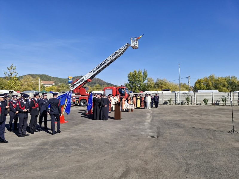 VIDEO-FOTO. Noul sediu al Detașamentului de pompieri Târgu-Neamț, inaugurat
