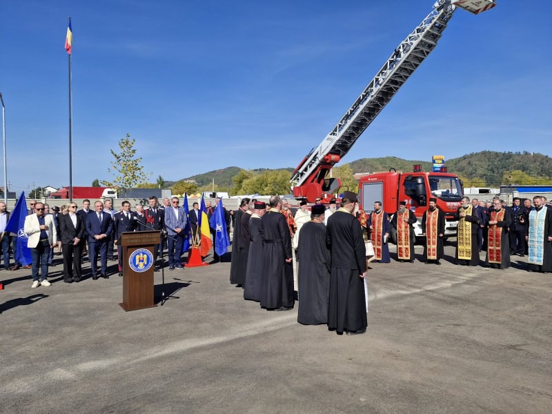 VIDEO-FOTO. Noul sediu al Detașamentului de pompieri Târgu-Neamț, inaugurat