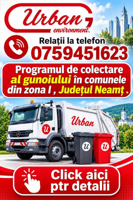 Program colectare deșeuri Zona 1 Neamț