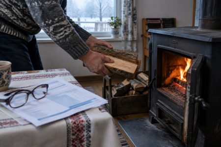 Cine poate primi ajutorul pentru încălzire și suplimentul la energie pentru această iarnă? Care sunt sumele acordate persoanelor vulnerabile Persoană aprinzând focul în șemineu pentru încălzire.