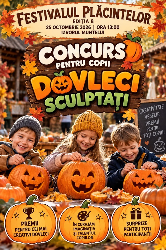 Festivalul Plăcintelor la Cabana Izvorul Muntelui, organizat în scop caritabil