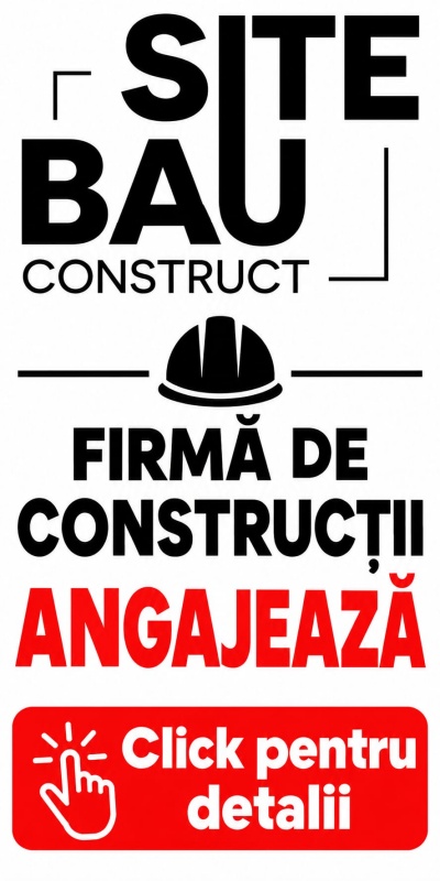 Anunțuri de angajare pentru firma BAU CONSTRUCT