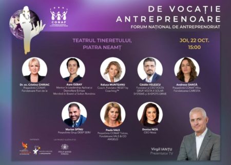 Forumul Național „De Vocație Antreprenoare” ajunge la Piatra Neamț – proiect dedicat dezvoltării antreprenoriatului feminin Forumul Național „De Vocație Antreprenoare” ajunge la Piatra Neamț - proiect dedicat dezvoltării antreprenoriatului feminin
