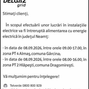 Anunturi DELGAZ GRID 3 Anunturi DELGAZ GRID