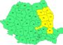 Ploi și vijelii în județele Regiunii Nord-Est
