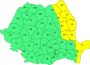 Cod galben de vânt puternic și ploi moderate în Moldova