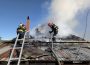 Incendiu la Țibucani – un bărbat a ajuns la spital cu arsuri